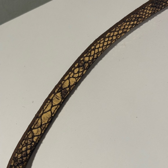 Michael Kors Leather Snake Clutch